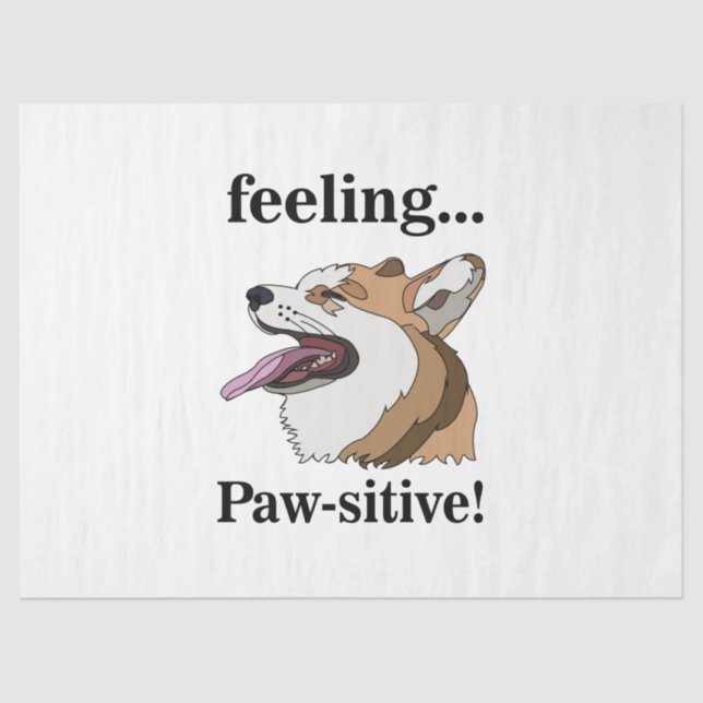 Papier Mousseline Pembroke Welsh Corgi Cute Dog  (Recto)