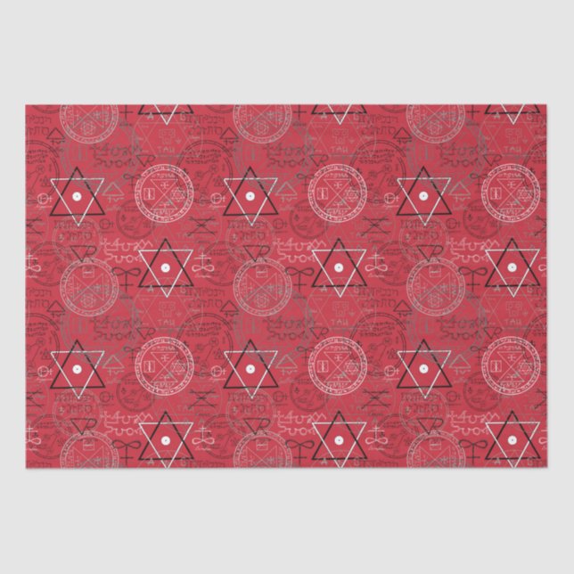 Papier Mousseline Pentacle Witchween Pentagram Wiccan (Recto)