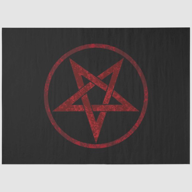 Papier Mousseline Pentagram Red Devil (Recto)