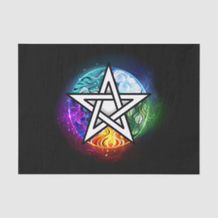 Papier Mousseline pentagramme du Wiccan