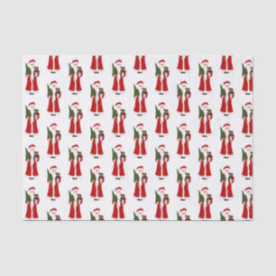Papier Mousseline père Noël et ami
