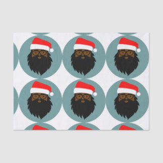 Papier Mousseline Père Noël souriant