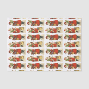 Papier Mousseline Père Noël vintage