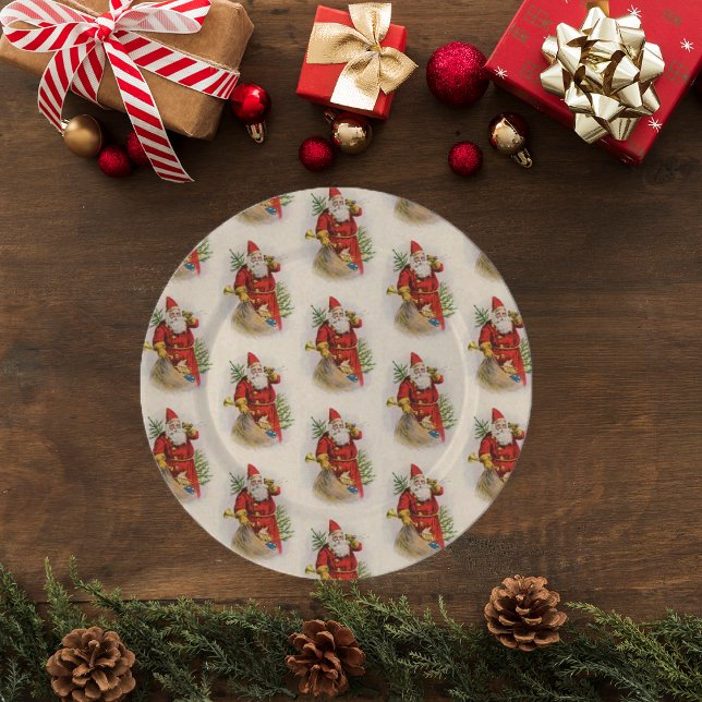 Papier Mousseline Père Noël vintage (Créateur téléchargé)