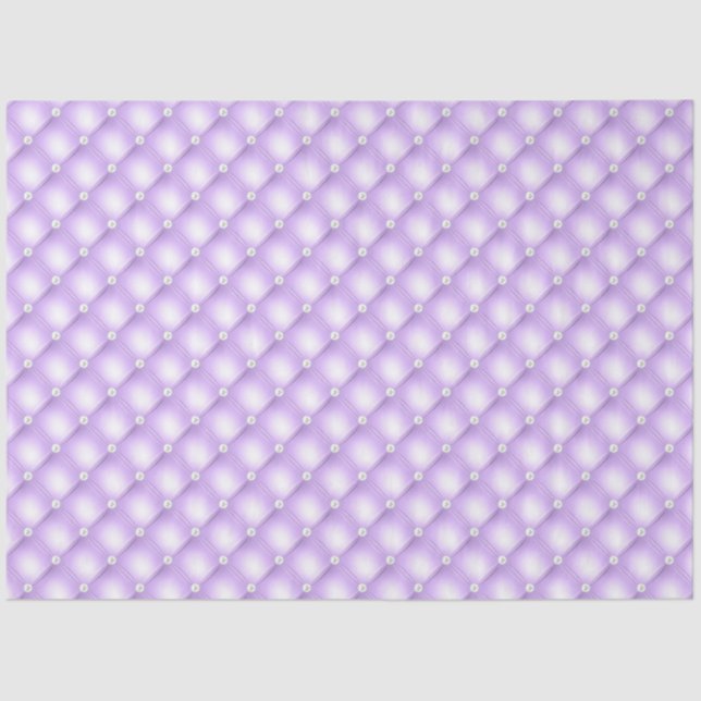 Papier Mousseline Perles pourpres Tufted (Recto)