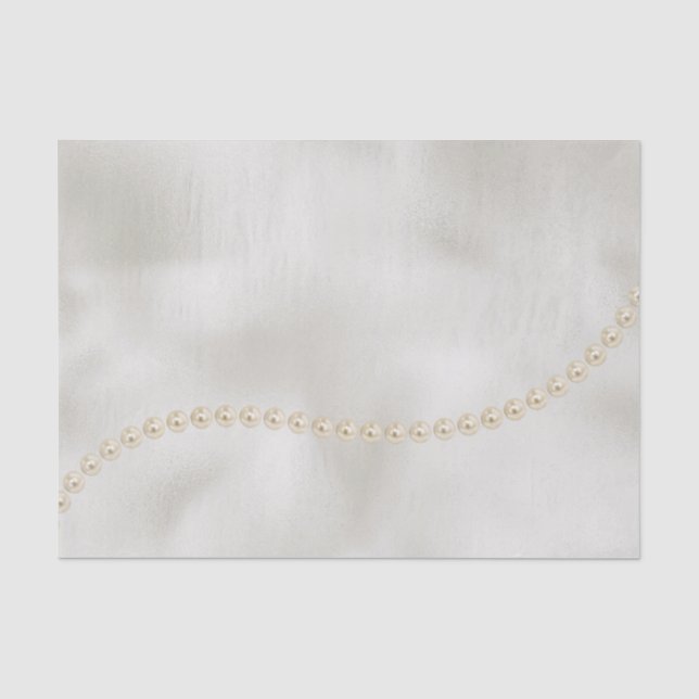 Papier Mousseline Perles White Luxe (Recto)
