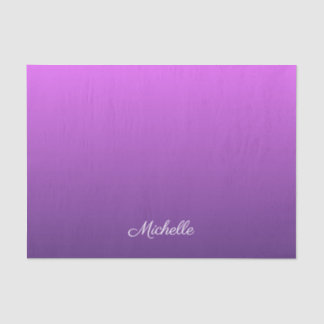 Papier Mousseline Personalisé violet ombre