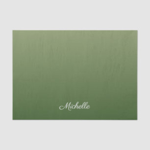Papier Mousseline Personalized green