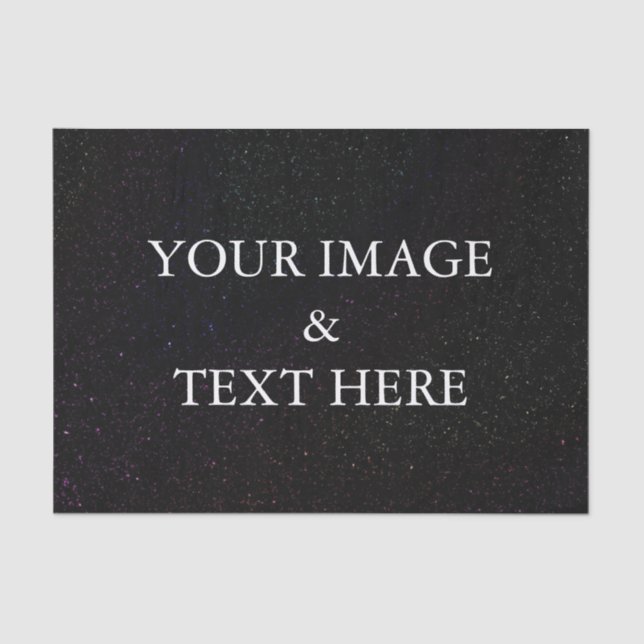 Papier Mousseline Personnalisé Customisé votre propre carte photo (Recto)