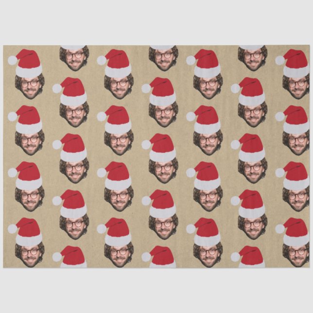 Papier Mousseline Personnalisé Fantastique Noël Chapeau de Noël Visa (Recto)