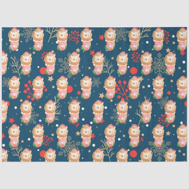 Papier Mousseline Personnaliser des fêtes du lion (Recto)