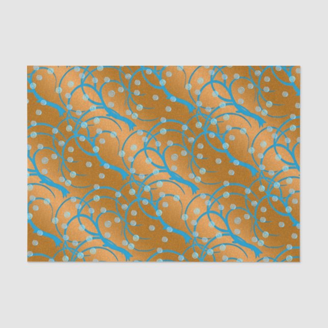 Papier Mousseline Personnaliser Gold Jasmine Style Flapper (Recto)