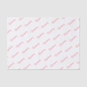 Papier Mousseline Personnalisez : Thème rose nommé de fête