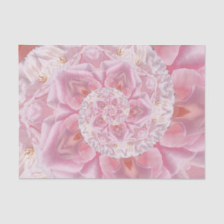Papier Mousseline Pétales de rose rose spirale d'amour oeuvre numéri