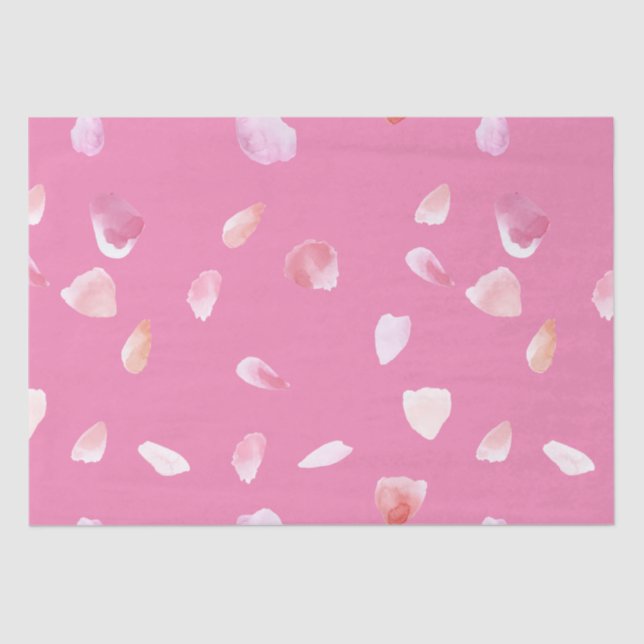 Papier Mousseline Pétales roses (Recto)