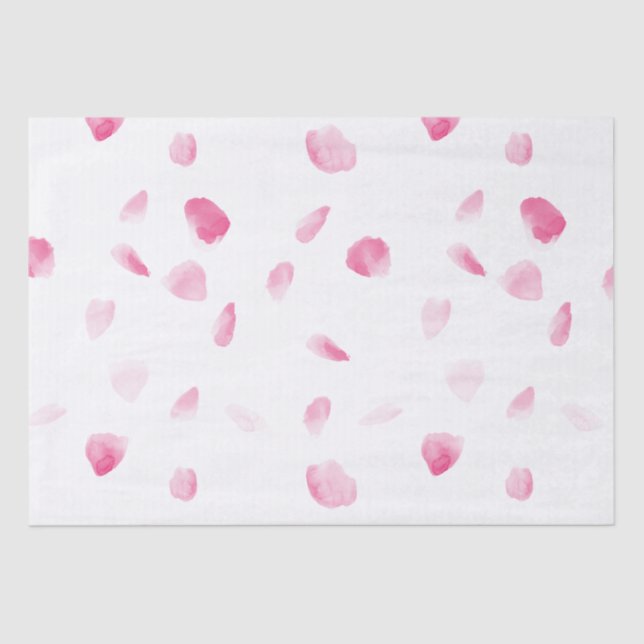 Papier Mousseline Pétales Roses romantiques (Recto)