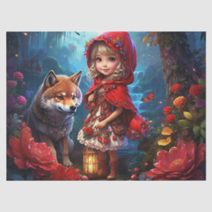 Papier Mousseline Petit Chaperon Rouge & Découpage Wolf