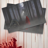 Petit Chaperon rouge loup-garou effrayant