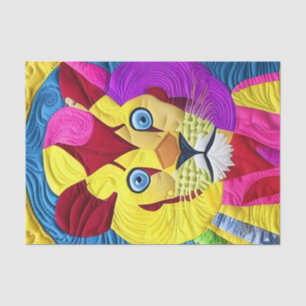 Papier Mousseline Petit Lion Cub Quilt Comme Design