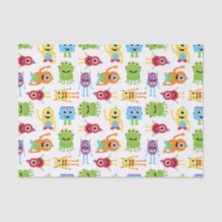 Papier Mousseline Petit motif mignon de partie de monstres