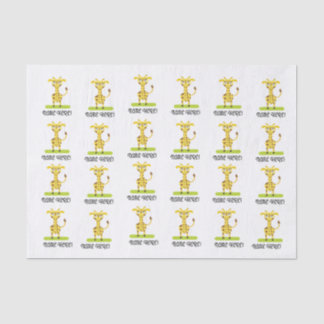 Papier Mousseline Petite Girafe