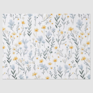 Papier Mousseline Petite pouponnière Fleur sauvage de jardin coloré