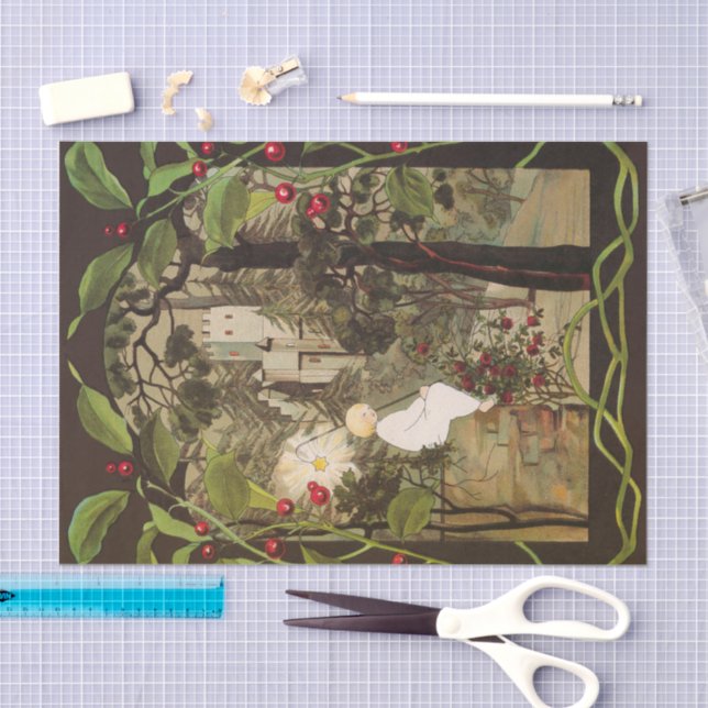 Papier Mousseline Petite princesse dans la forêt (Artisanat)