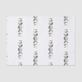 Papier Mousseline Phases d'aquarelle de la lune