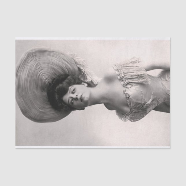 Papier Mousseline Photo authentique (pas AI) d'une femme victorienne (Recto)