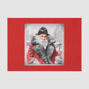 Papier Mousseline Photo vintage du père noël