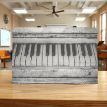 Piano vintage Rustique Black & White Antique Photo