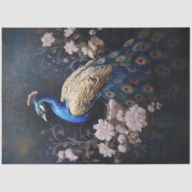 Papier Mousseline Pic d'or face à la dédécoupage gauche (Recto)