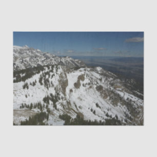 Papier Mousseline Pics neigeux des monts Grand Teton I Photographie