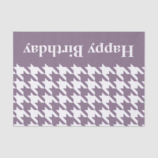 Papier Mousseline Pied de fond élégant Lavender avec texte personnal (Recto)