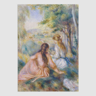 Papier Mousseline Pierre-Auguste Renoir - Dans le pré