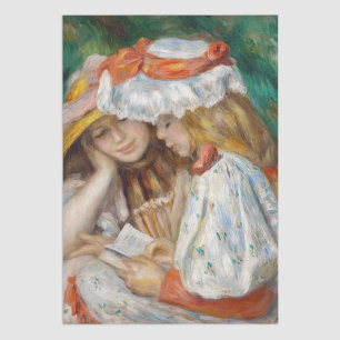 Papier Mousseline Pierre-Auguste Renoir - Deux Filles Lecture