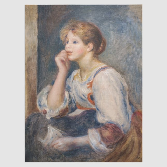 Papier Mousseline Pierre-Auguste Renoir - Femme avec une lettre (Créateur téléchargé)