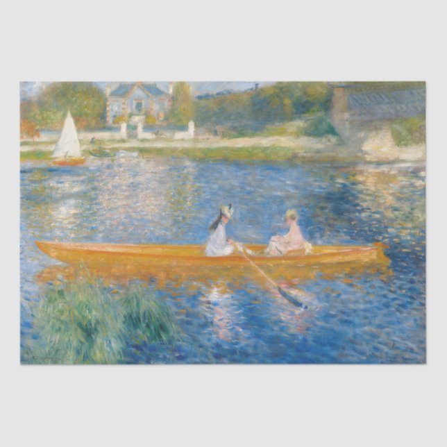 Papier Mousseline Pierre-Auguste Renoir - Le Skiff (Recto)