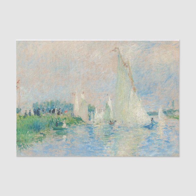 Papier Mousseline Pierre-Auguste Renoir - Regatta à Argenteuil (Recto)