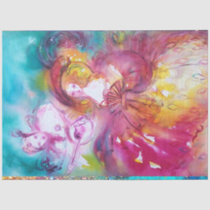 Papier Mousseline PIERROT ET ARLECCHINA Carnaval vénitien