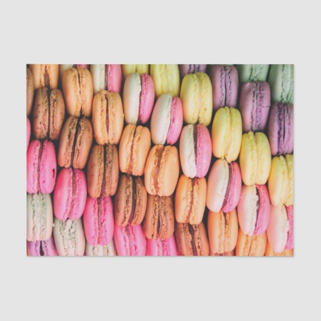 Papier Mousseline Pile de macarons (Recto)