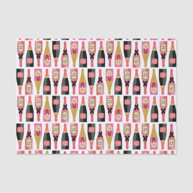 Papier Mousseline Pinceau de champagne Illustration Pinceau de pince (Recto)