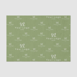 Papier Mousseline Pine Green Logo motif Emballage de marque