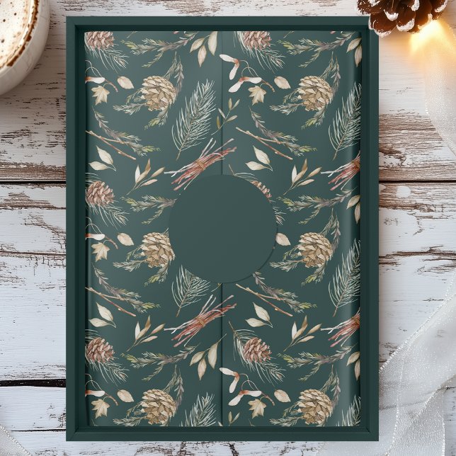 Papier Mousseline Pinecone rustique et papier de tissus de Noël À fe (Créateur téléchargé)