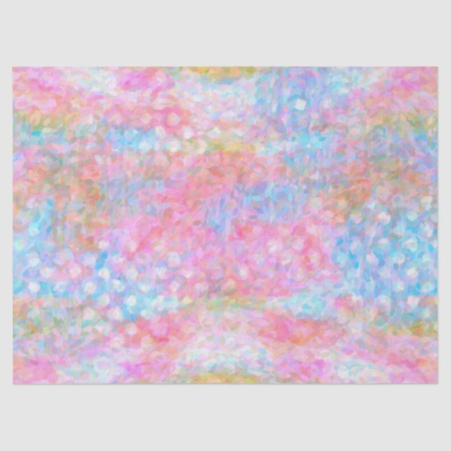 Papier Mousseline Pink and Blue Pastel Motif génial (Recto)