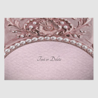 Papier Mousseline Pink Flower Tissue Paper