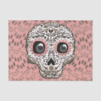 Pink & Gold Sugar Skull Whimsical Cute Party