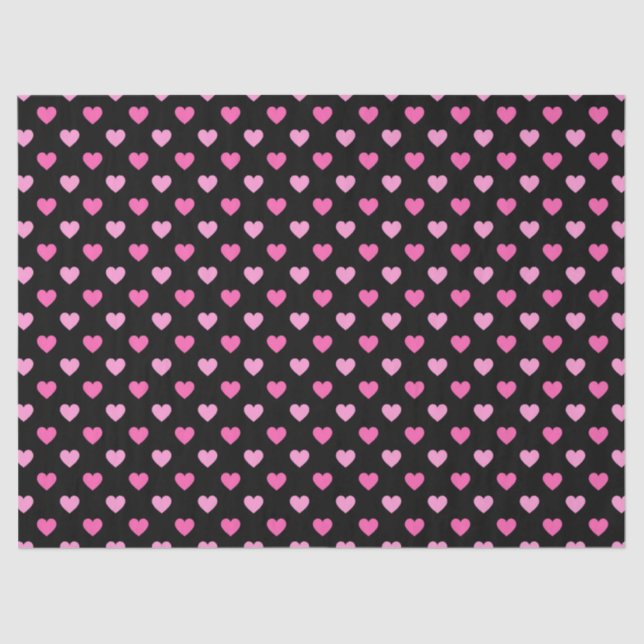 Papier Mousseline Pink Heart Breast Cancer Awareness Pattern (Recto)