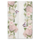 Pink Hydrangea Rose Butterfly Flower Script