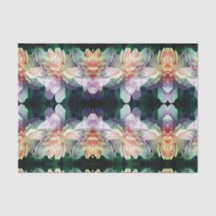 Papier Mousseline Pink Peony Flower Motif Abstrait Découpage